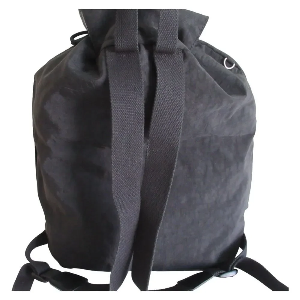 Kipling Heritage Drawstring Backpack in Black Nylon